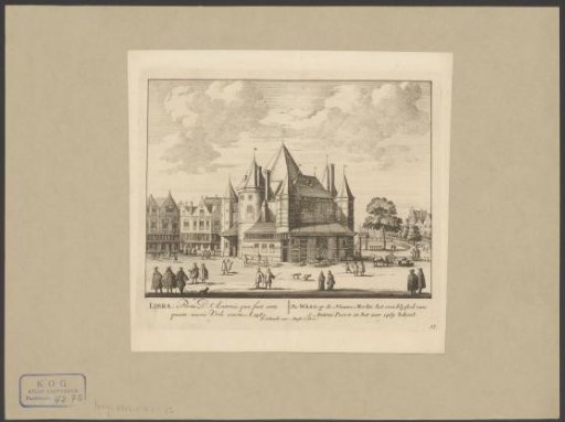 View of the Waag on the Nieuwmarkt in Amsterdam