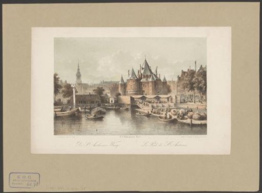 View of the Waag on the Nieuwmarkt