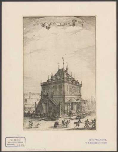 View of the Waag on the Dam
