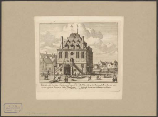 View of the Waag on the Dam