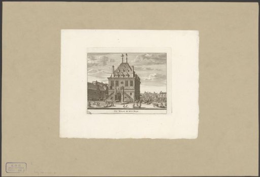 View of the Waag on the Dam in Amsterdam