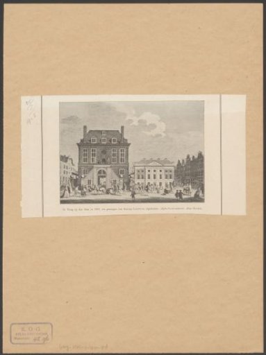 View of the Waag on the Dam in Amsterdam