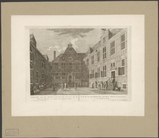 View of the courtyard of the East India House in Amsterdam