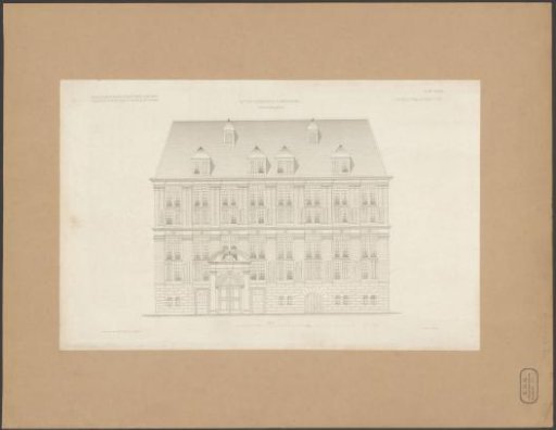 Facade of the East India House in Amsterdam