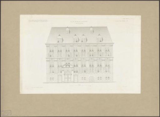 Facade of the East India House in Amsterdam