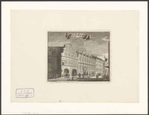 View of the East India House in Amsterdam