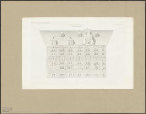 Facade of the East India House in Amsterdam