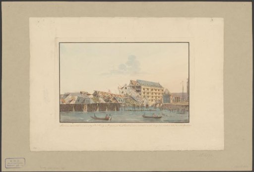 Ruins of the East India Naval Magazine in Amsterdam, 1822
