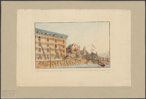 Ruins of the East India Naval Magazine in Amsterdam, 1822