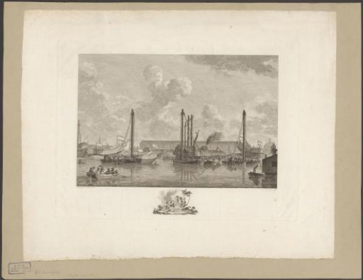 Launching of three ships in Amsterdam, 1783
