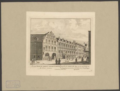 View of the East India House in Amsterdam