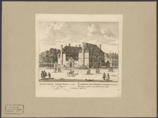 View of the Nieuwezijds Heerenlogement in Amsterdam