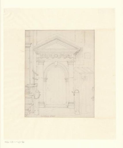 View of the Gate of the West India House on the Handboogstraat