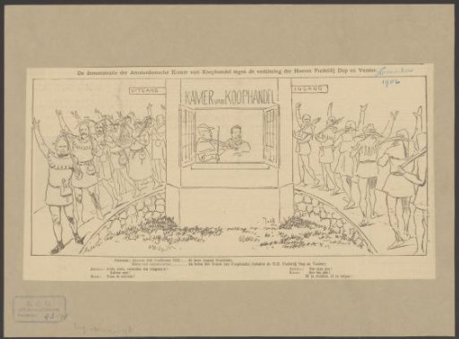 The Demonstration of the Amsterdam Chamber of Commerce Against the Election of Messrs. Fiedeldij Dop and Verster