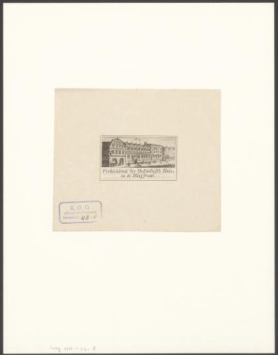 View of the East India House in Amsterdam