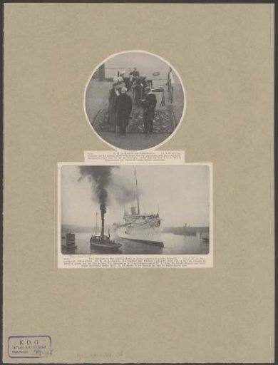 Arrival of Augusta Victoria, Empress of Germany, in IJmuiden