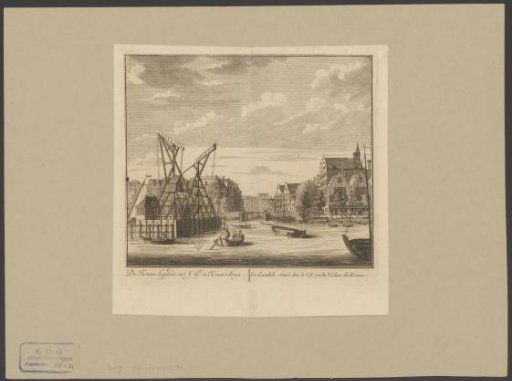 View of the Waalseiland in Amsterdam