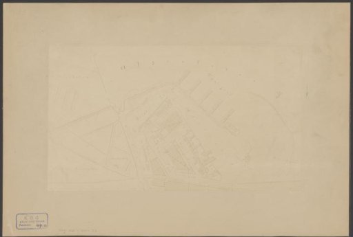Photographic reproduction of a map of the Westelijke Eilanden in Amsterdam