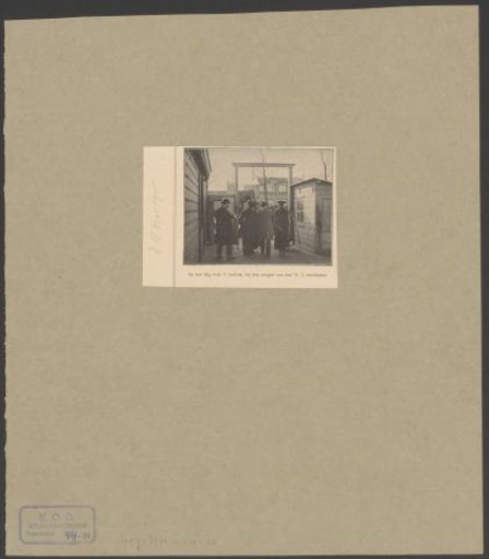 People on the pier of the Royal West-Indische Mail Service in Amsterdam