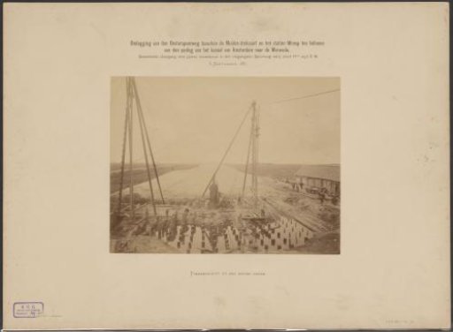 Foundation pit for the construction of the Merwede Canal
