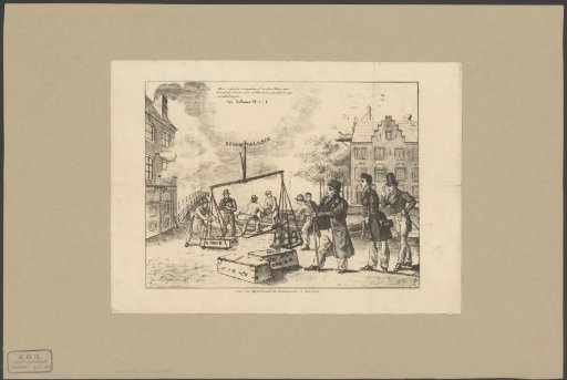 Satirical print on the fraud of the firm C. de Bruyn & Zonen, 1834