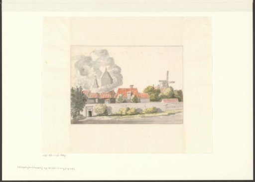 View of the Glassblowing Works on Wittenburg