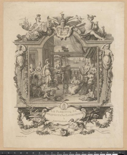 Address card of the factory of P.A. Langenberg