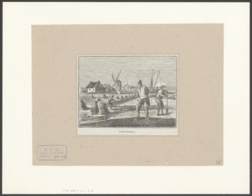 Peat cutters at work