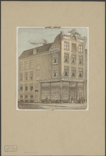 View of the bookstore H.G. Koster & Zoon in Amsterdam