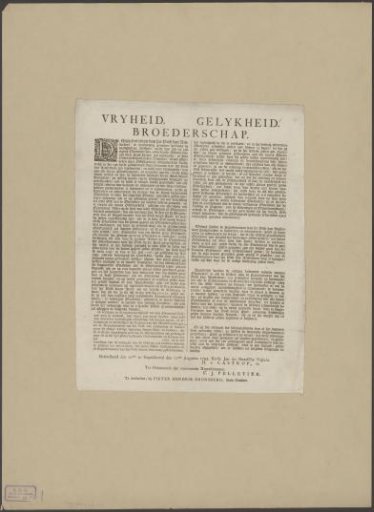 Announcement of a new oath for guild officials of Amsterdam
