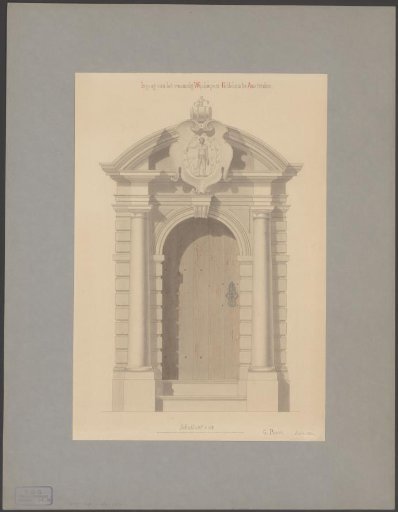 Gate of the Wine Merchants' Guild House in Amsterdam