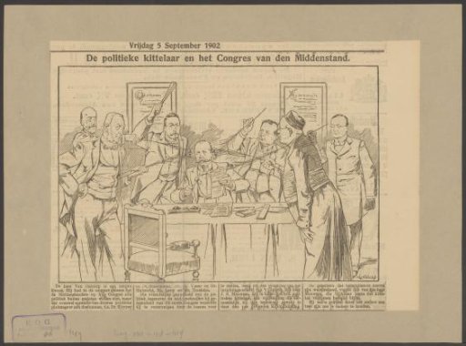 Johannes Sebastianus Meuwsen tickled by six politicians with peacock feathers