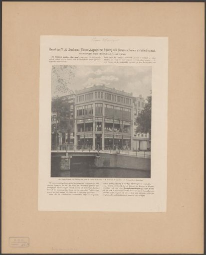 Shopfront of the Clothing Store P.M. Broekmans