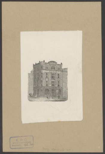 Address card of the tobacco factory De Rijnstroom by P.G.C. Hajenius