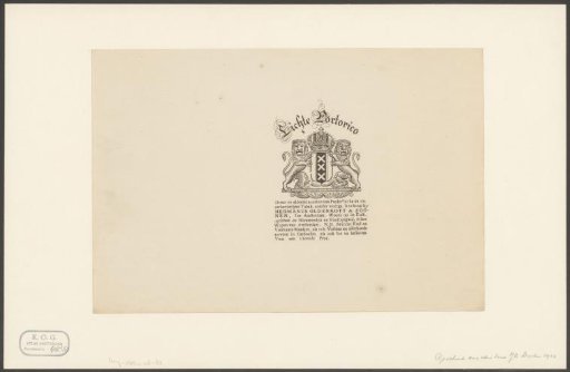 Label for Tobacco Packaging by Hermanus Oldenkott & Zoon