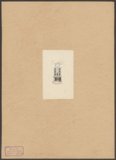 Textile shop of H.J. Coster in the house De Persiaan