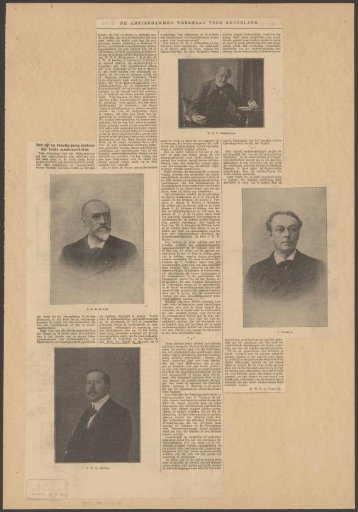 Portraits of Willem Molkenboer, Johan Roeland de Kruyff, Jan Versluys, and Jacobus Willem Hubert Berden