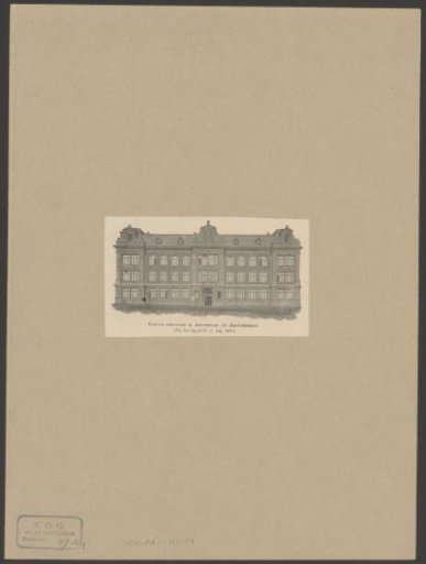 View of the Public Trade School in Amsterdam