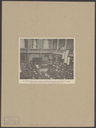 Criminal Anthropological Congress in the Aula of the University of Amsterdam in the Oudemanhuispoort