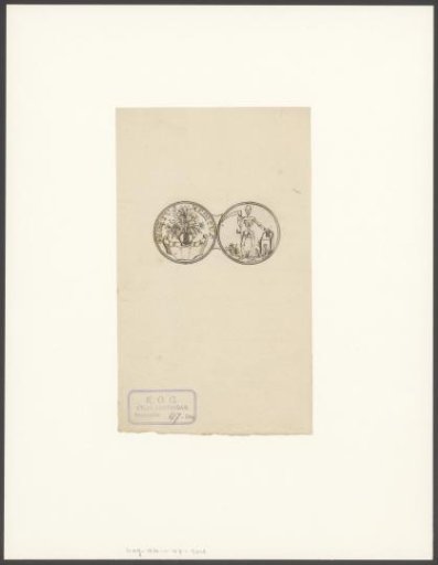 Admission medal of the surgeons' guild for the Hortus Medicus (Hortus Botanicus) in Amsterdam