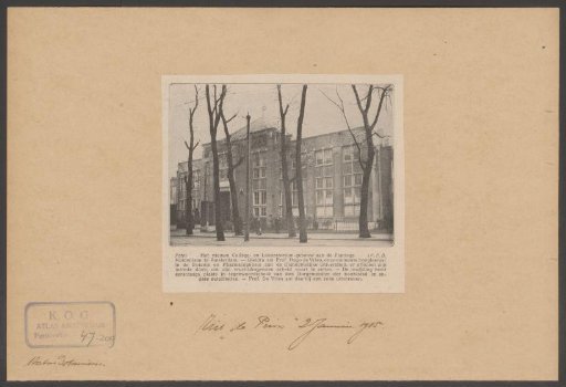 View of the Hugo de Vries Laboratory in Amsterdam