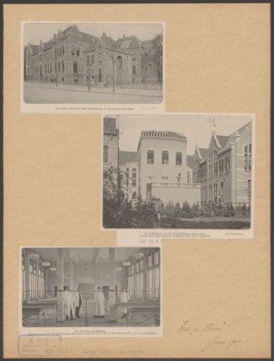 Views of and dissecting room of the Anatomical Laboratory in Amsterdam
