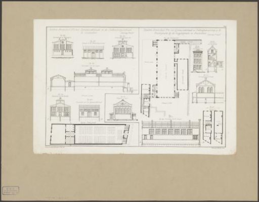 Design for two poor schools in the Valkenburgerstraat and on the Prinsengracht in Amsterdam