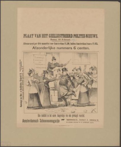 Women restraining an Amsterdam alderman