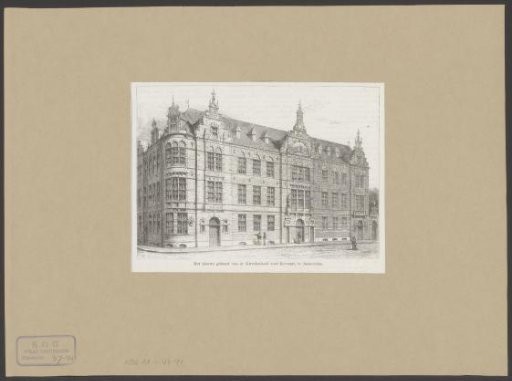 View of the Maritime Training School in Amsterdam