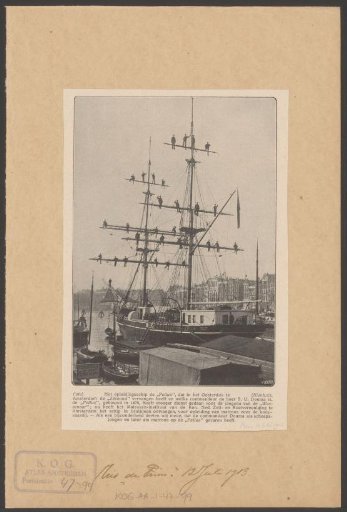 Training ship Pollux of the Sailors' Institute of the Royal Dutch Sailing and Rowing Association