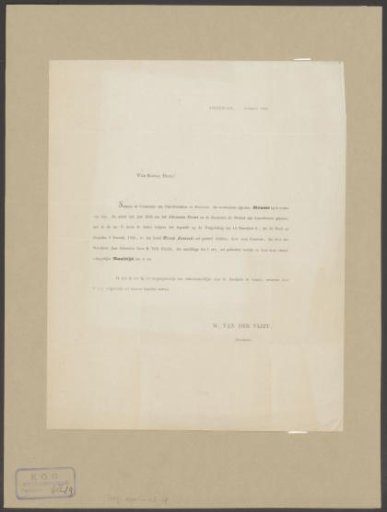 Invitation to a reunion of students and alumni of the Athenaeum Illustre in Amsterdam