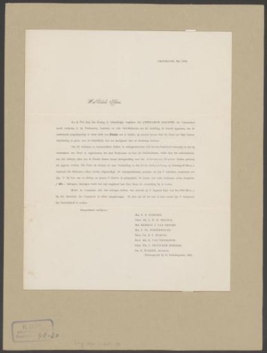 Invitation and registration form for a celebration of alumni marking the founding of the University of Amsterdam