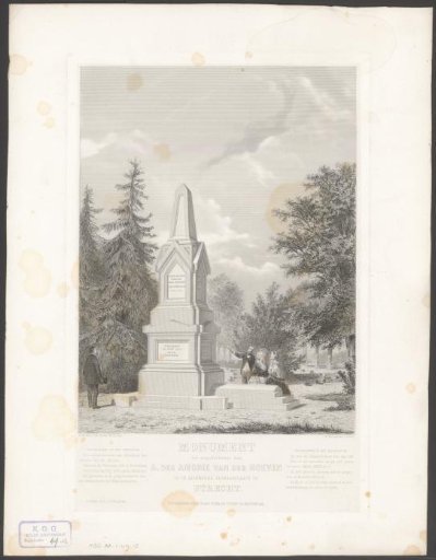Monument for Abraham des Amorie van der Hoeven (I)
