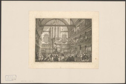 Disturbance in the Old Lutheran Church in Amsterdam during the earthquake of 18 February 1756